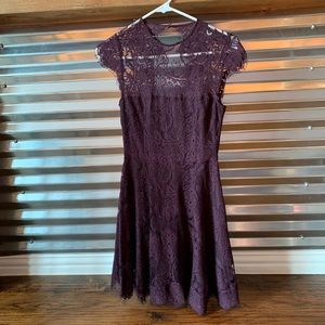 BB Dakota Burgundy/Wine Lace Dress (Size 0)